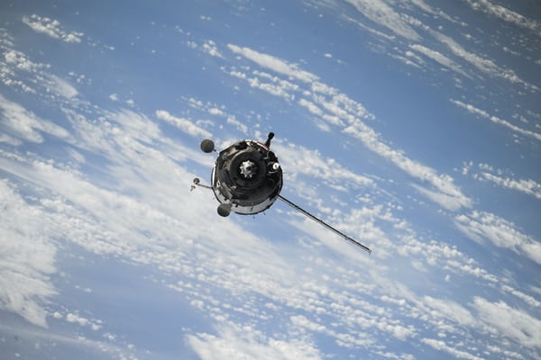 Space Shuttle orbiting earth
