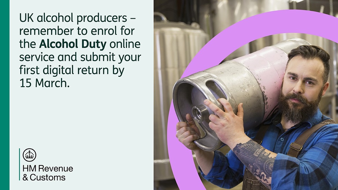 Alcohol Duty online service 1 March 2025