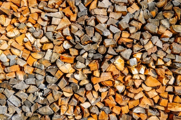 biomass Pile of logs