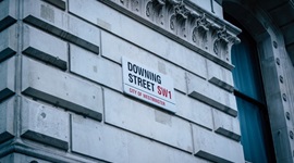 Street sign reading 'Downing Street'