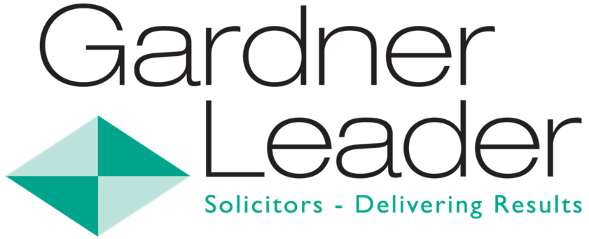 Logo reads: Gardner Leader. Solicitors- Delivering Results.
