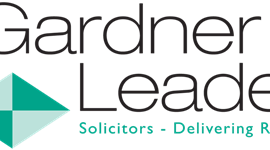 Logo reads: Gardner Leader. Solicitors- Delivering Results.