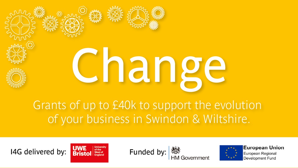 Change: Grants of up to £40k to support the evolution of your business in Swindon & Wiltshire.