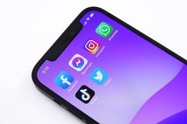 video resources Social Media apps on phone