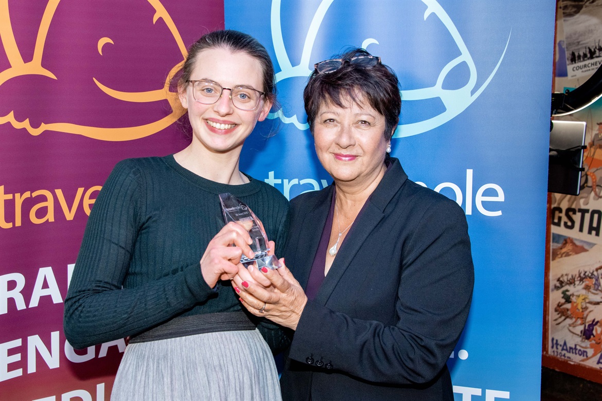 Helen Dalton, Digital and Online Marketing Executive at VisitWiltshire and award category sponsor, Tricia Handkey-Hughes, Pinpoint Britain